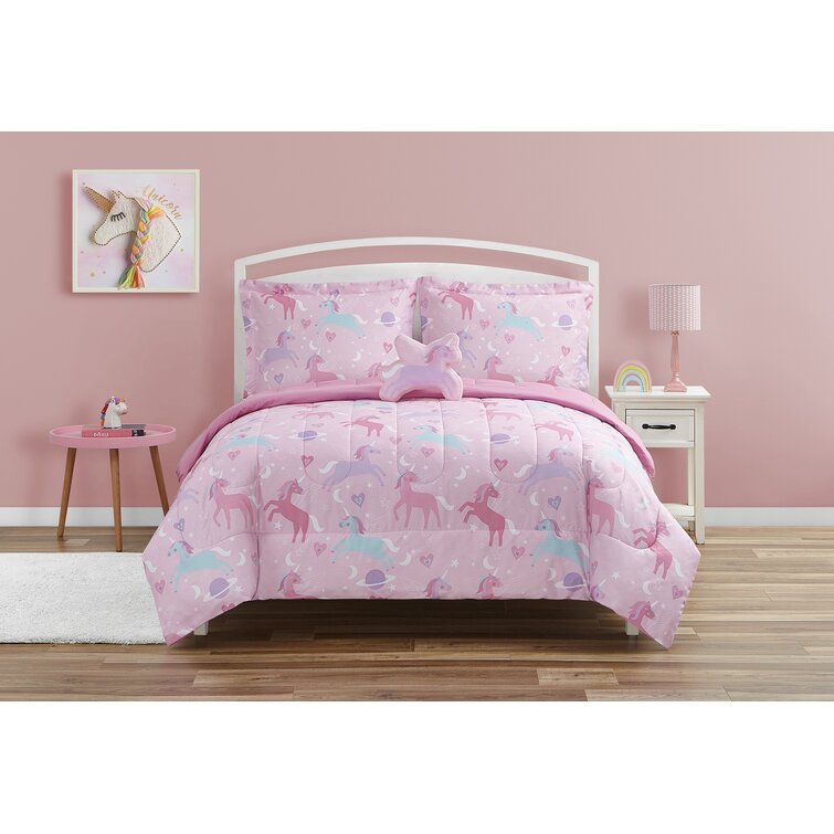 Pink unicorn outlet twin bedding